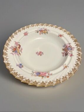VINTAGE COPELAND ENGLAND MUFFIN PLATE, FLAT RIMMED SOUP